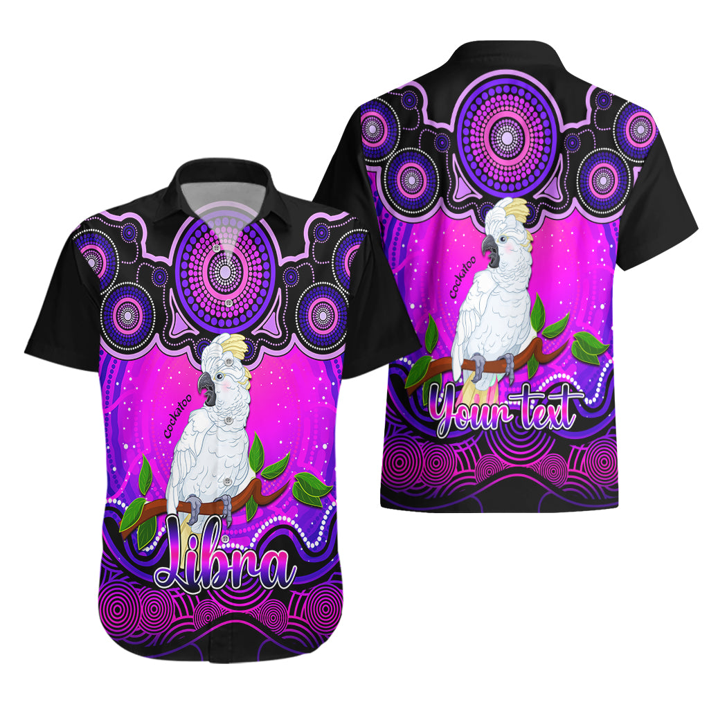 personalised-australia-libra-cockatoo-zodiac-hawaiian-shirt-auz-astrology-aboriginal-magenta