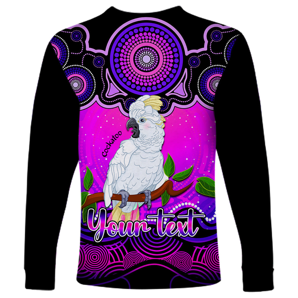 personalised-australia-libra-cockatoo-zodiac-long-sleeve-shirt-auz-astrology-aboriginal-magenta