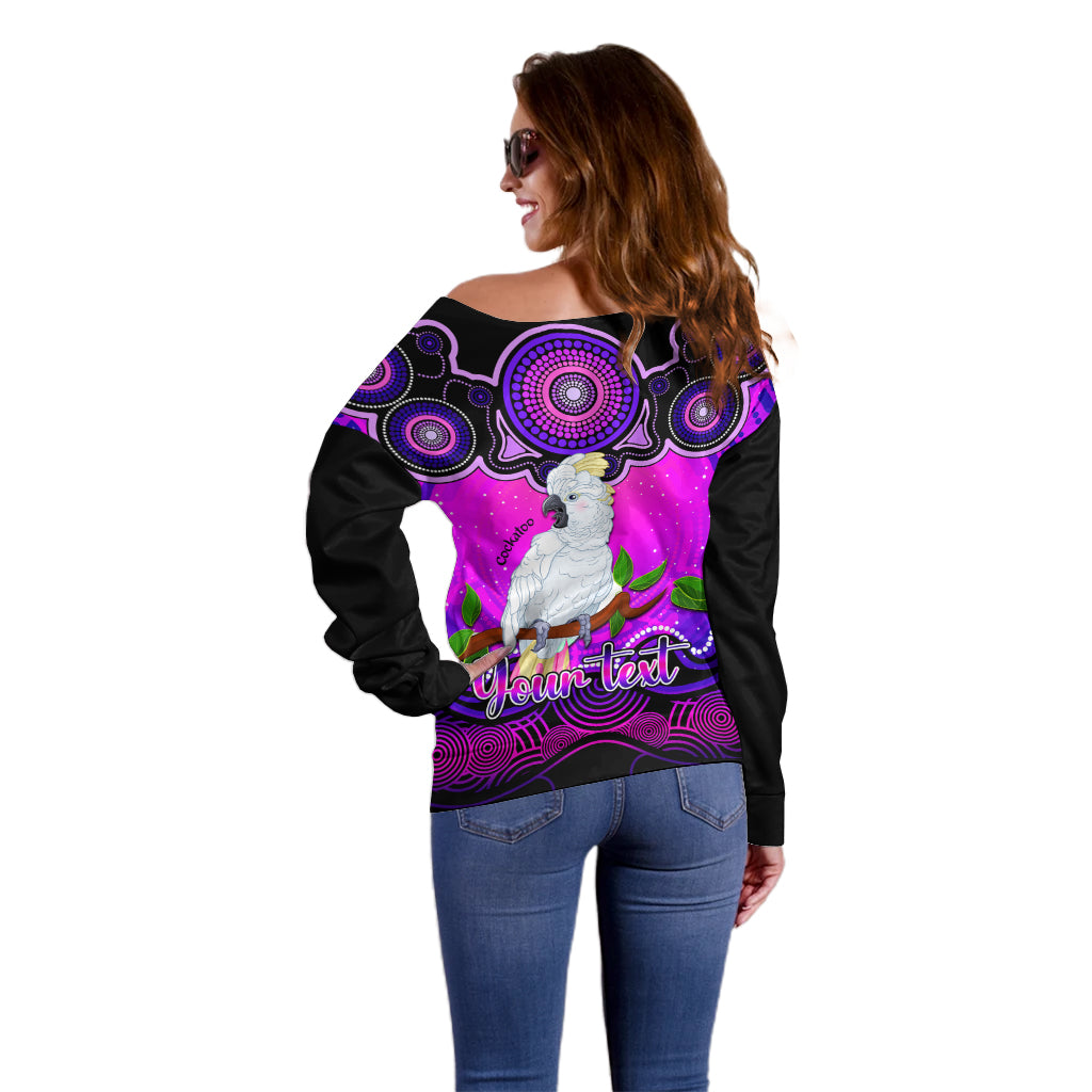 personalised-australia-libra-cockatoo-zodiac-off-shoulder-sweater-auz-astrology-aboriginal-magenta