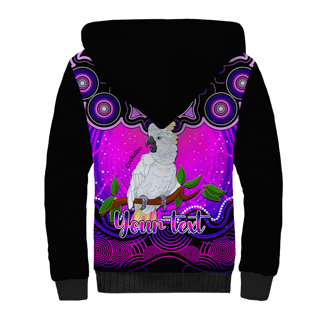 personalised-australia-libra-cockatoo-zodiac-sherpa-hoodie-auz-astrology-aboriginal-magenta