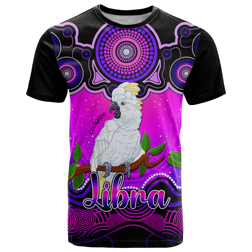 personalised-australia-libra-cockatoo-zodiac-t-shirt-auz-astrology-aboriginal-magenta