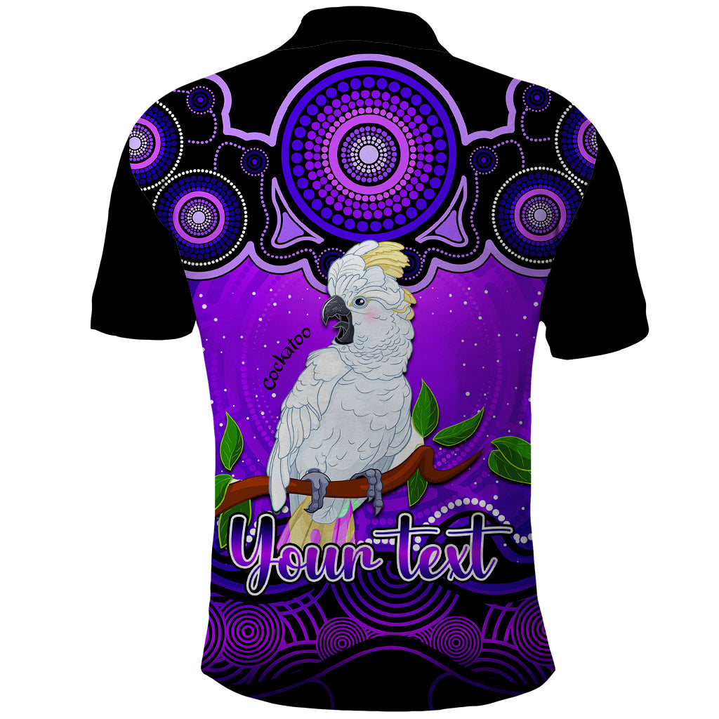 personalised-australia-libra-cockatoo-zodiac-polo-shirt-auz-astrology-aboriginal-purple