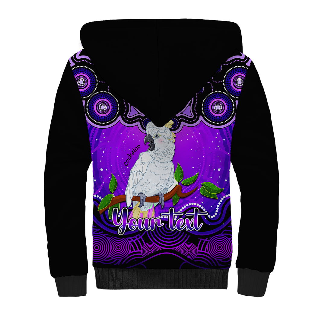 personalised-australia-libra-cockatoo-zodiac-sherpa-hoodie-auz-astrology-aboriginal-purple