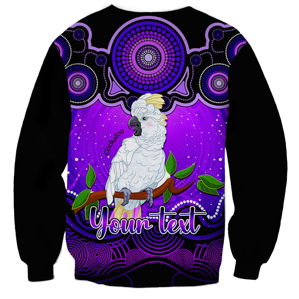 personalised-australia-libra-cockatoo-zodiac-sweatshirt-auz-astrology-aboriginal-purple