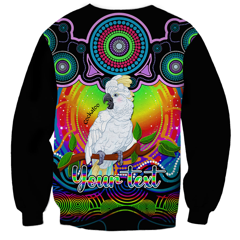 personalised-australia-libra-cockatoo-zodiac-sweatshirt-auz-astrology-aboriginal-rainbow