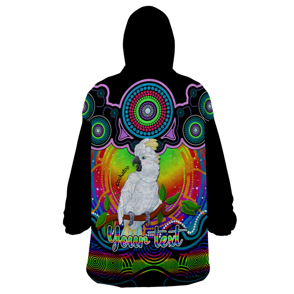 personalised-australia-libra-cockatoo-zodiac-wearable-blanket-hoodie-auz-astrology-aboriginal-rainbow