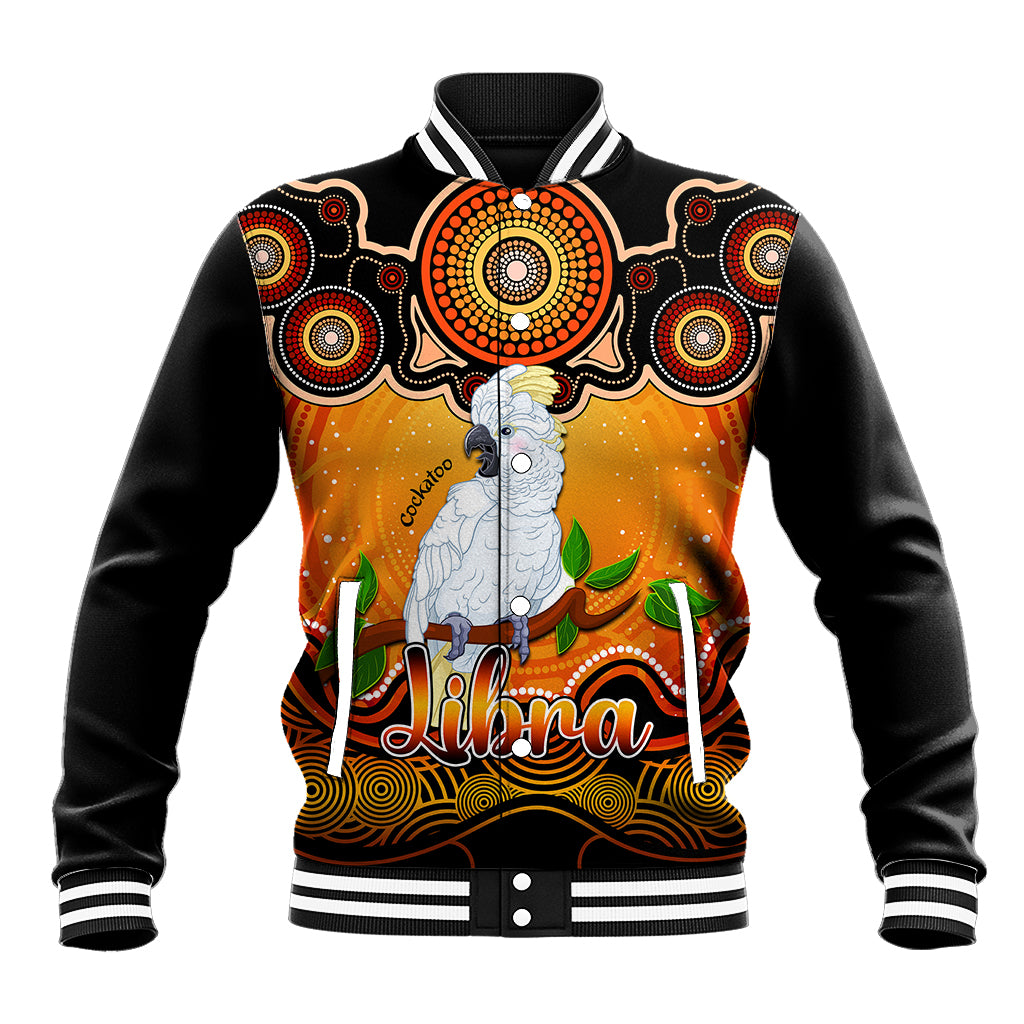 personalised-australia-libra-cockatoo-zodiac-baseball-jacket-auz-astrology-aboriginal-red