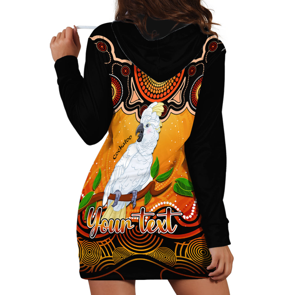 personalised-australia-libra-cockatoo-zodiac-hoodie-dress-auz-astrology-aboriginal-red