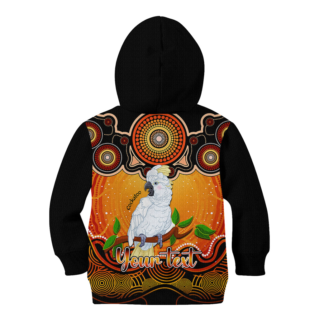 personalised-australia-libra-cockatoo-zodiac-kid-hoodie-auz-astrology-aboriginal-red