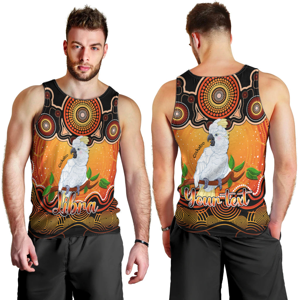 personalised-australia-libra-cockatoo-zodiac-men-tank-top-auz-astrology-aboriginal-red