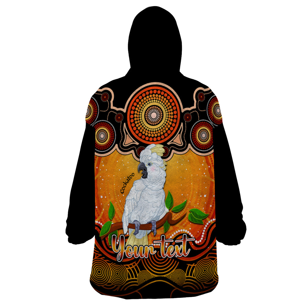 personalised-australia-libra-cockatoo-zodiac-wearable-blanket-hoodie-auz-astrology-aboriginal-red