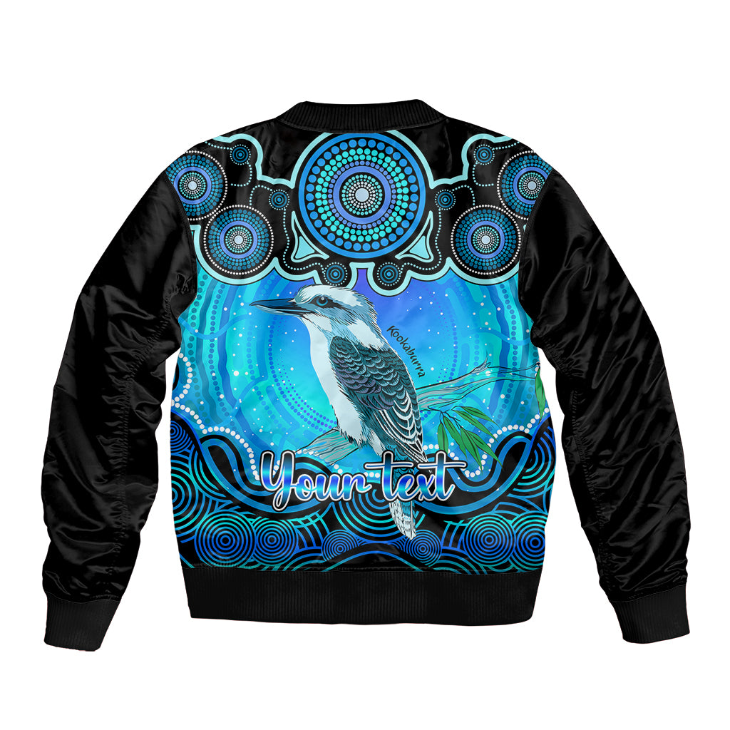 personalised-australia-sagittarius-kookaburra-zodiac-bomber-jacket-auz-astrology-aboriginal-aqua