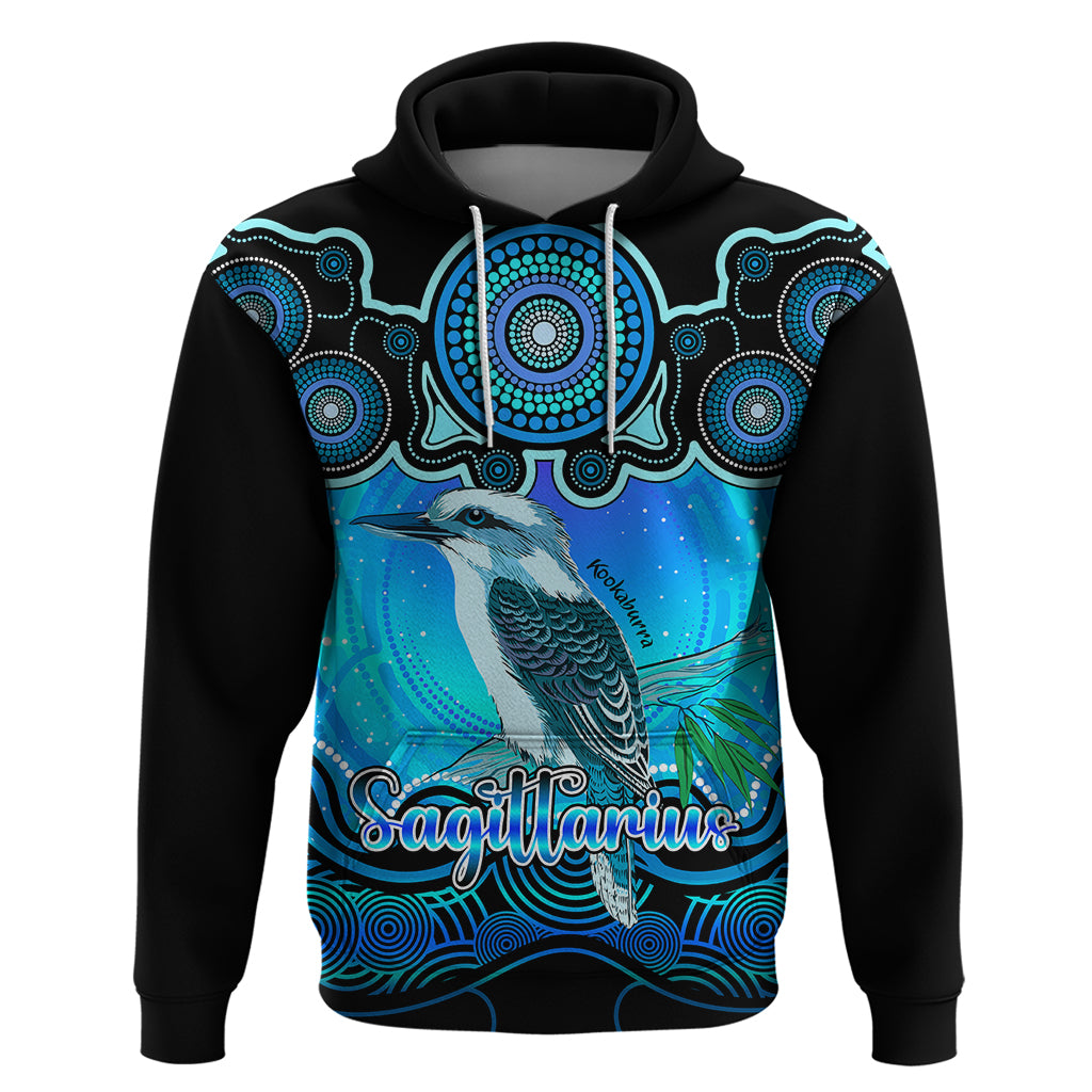 personalised-australia-sagittarius-kookaburra-zodiac-hoodie-auz-astrology-aboriginal-aqua