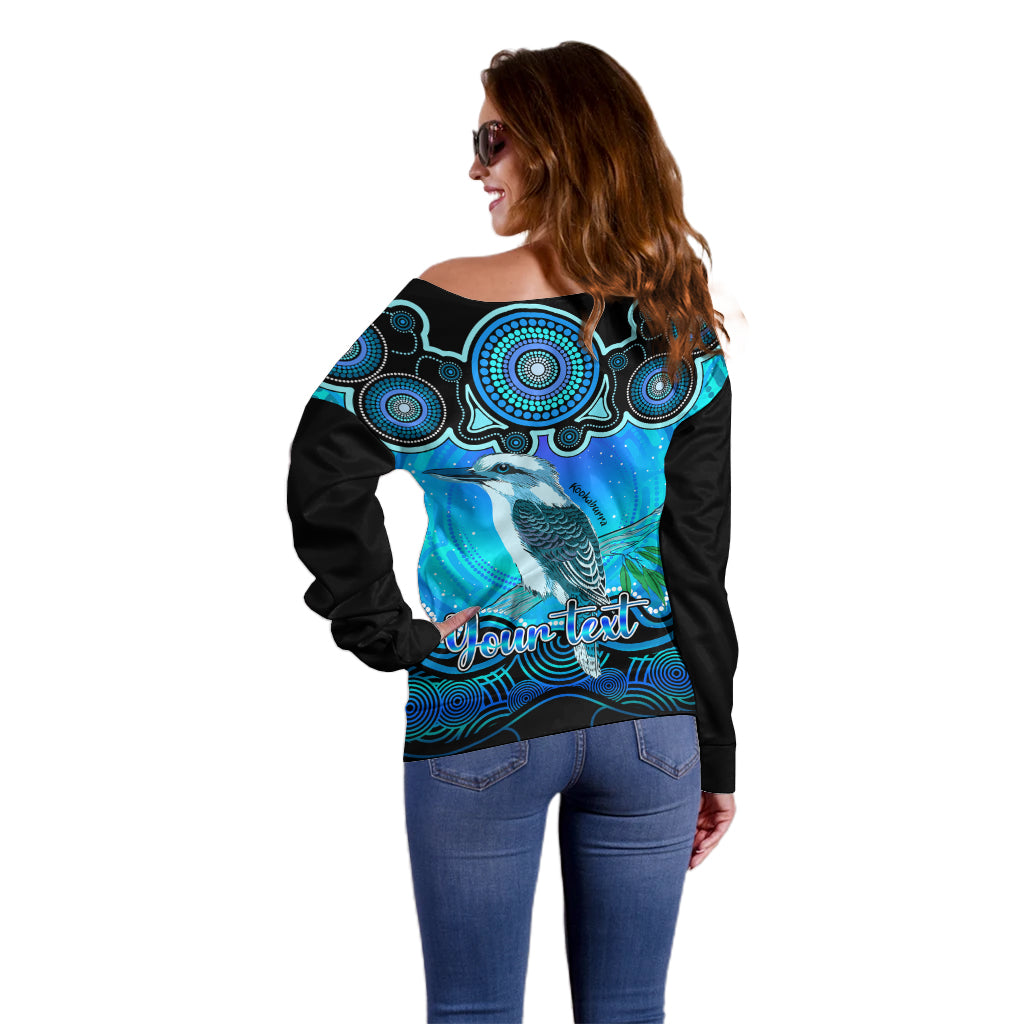 personalised-australia-sagittarius-kookaburra-zodiac-off-shoulder-sweater-auz-astrology-aboriginal-aqua