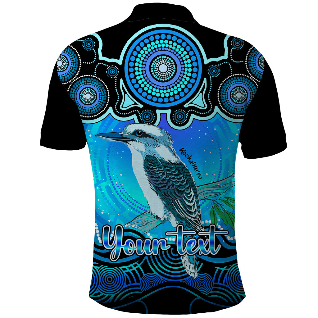 personalised-australia-sagittarius-kookaburra-zodiac-polo-shirt-auz-astrology-aboriginal-aqua