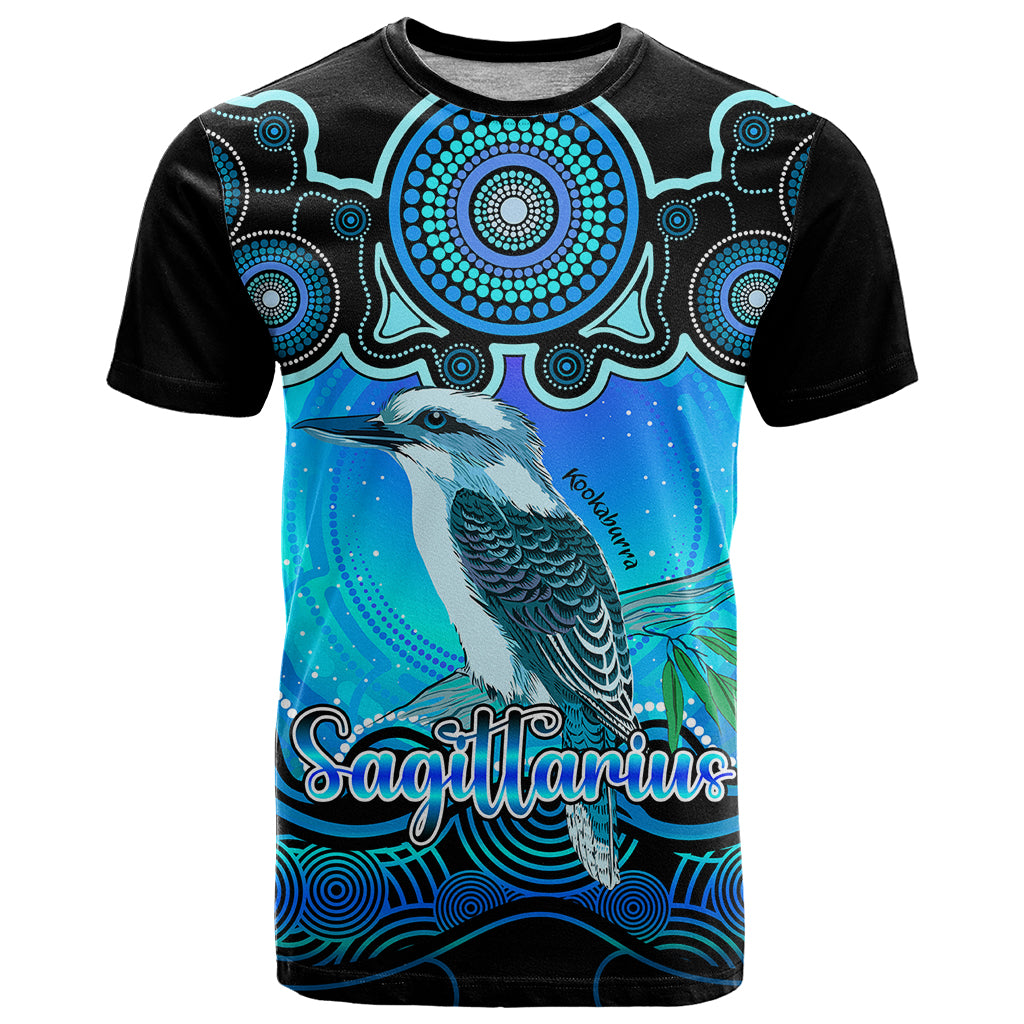 personalised-australia-sagittarius-kookaburra-zodiac-t-shirt-auz-astrology-aboriginal-aqua