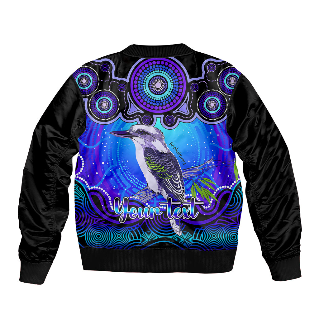 personalised-australia-sagittarius-kookaburra-zodiac-bomber-jacket-auz-astrology-aboriginal-blue