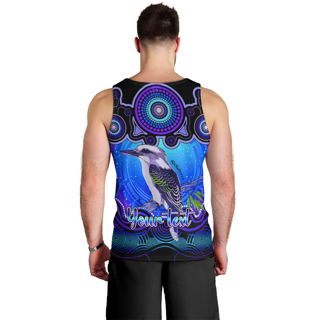 personalised-australia-sagittarius-kookaburra-zodiac-men-tank-top-auz-astrology-aboriginal-blue