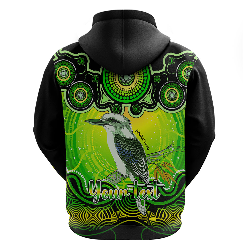 personalised-australia-sagittarius-kookaburra-zodiac-hoodie-auz-astrology-aboriginal-green