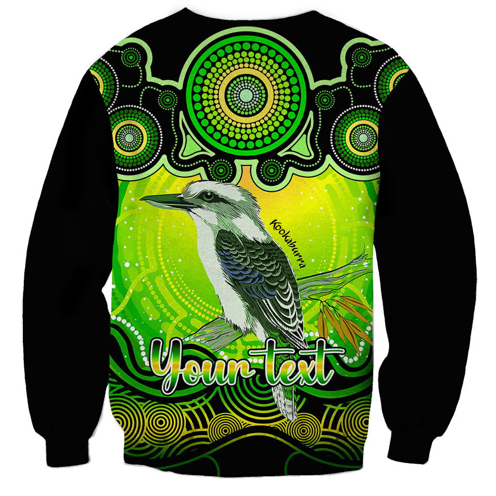 personalised-australia-sagittarius-kookaburra-zodiac-sweatshirt-auz-astrology-aboriginal-green