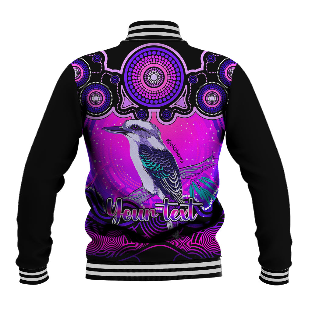 personalised-australia-sagittarius-kookaburra-zodiac-baseball-jacket-auz-astrology-aboriginal-magenta