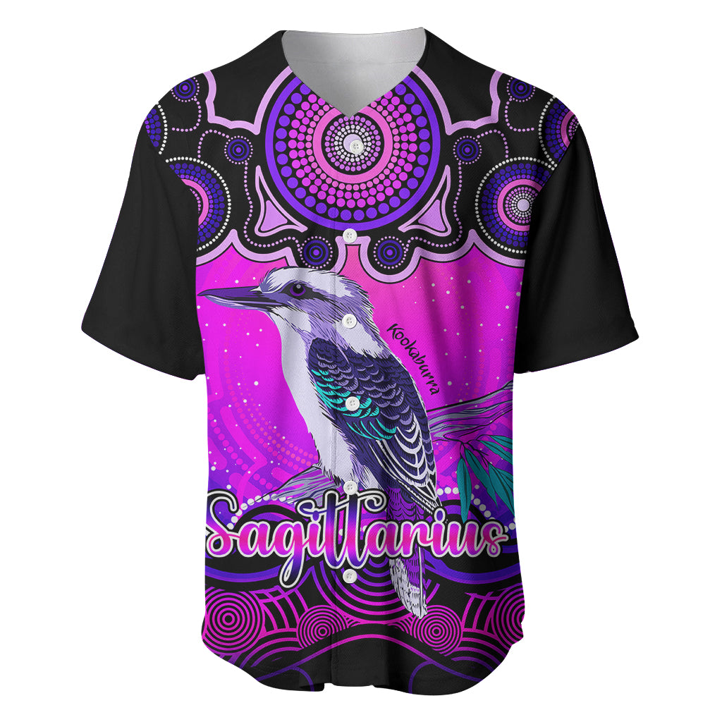 personalised-australia-sagittarius-kookaburra-zodiac-baseball-jersey-auz-astrology-aboriginal-magenta