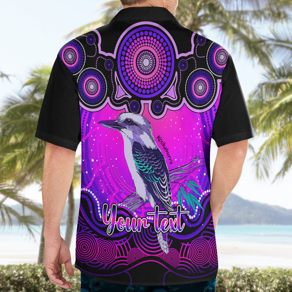 personalised-australia-sagittarius-kookaburra-zodiac-hawaiian-shirt-auz-astrology-aboriginal-magenta