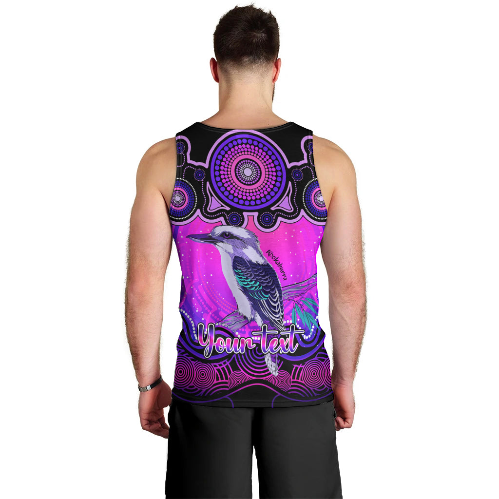 personalised-australia-sagittarius-kookaburra-zodiac-men-tank-top-auz-astrology-aboriginal-magenta