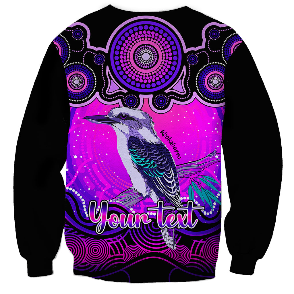 personalised-australia-sagittarius-kookaburra-zodiac-sweatshirt-auz-astrology-aboriginal-magenta