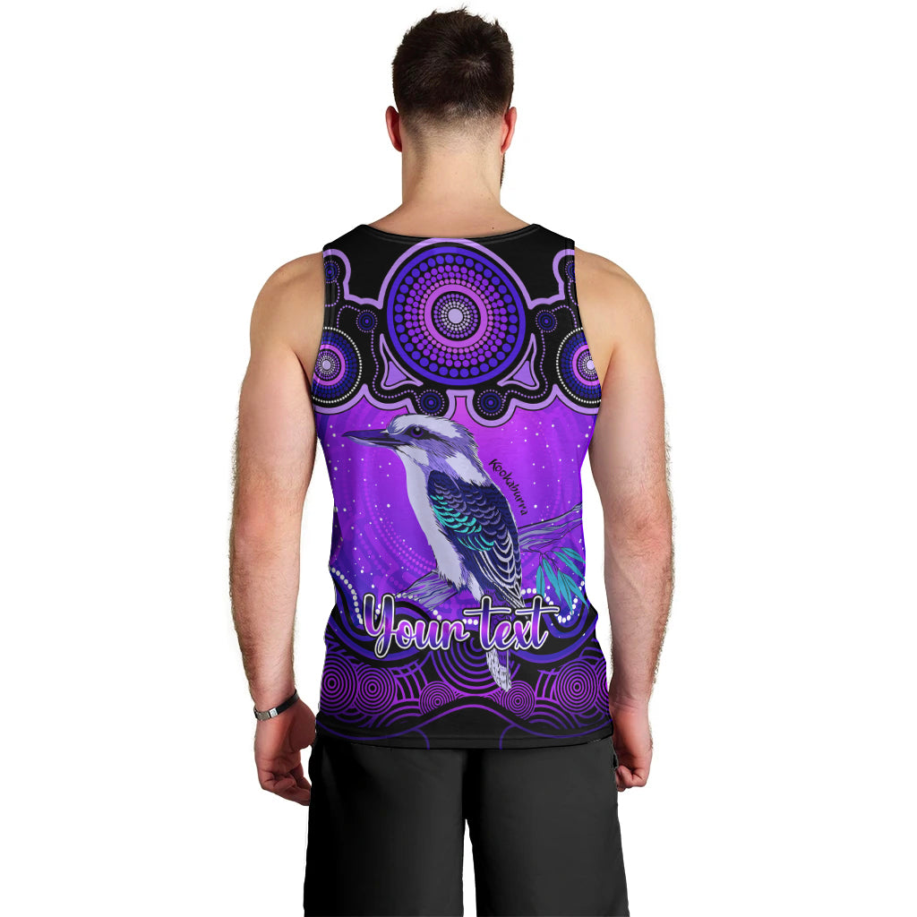 personalised-australia-sagittarius-kookaburra-zodiac-men-tank-top-auz-astrology-aboriginal-purple