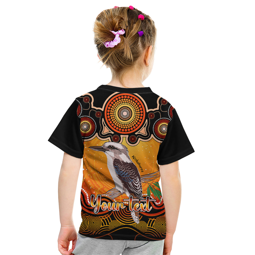 personalised-australia-sagittarius-kookaburra-zodiac-kid-t-shirt-auz-astrology-aboriginal-red