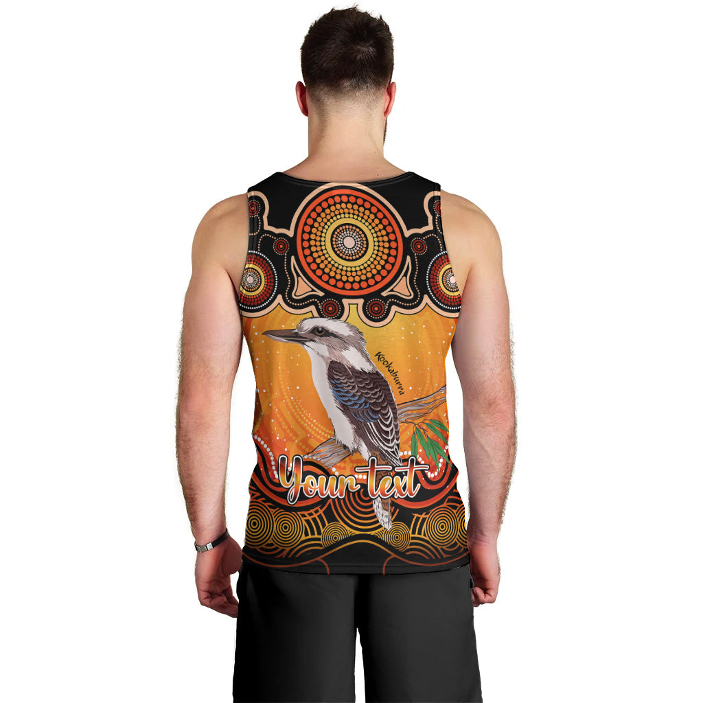 personalised-australia-sagittarius-kookaburra-zodiac-men-tank-top-auz-astrology-aboriginal-red