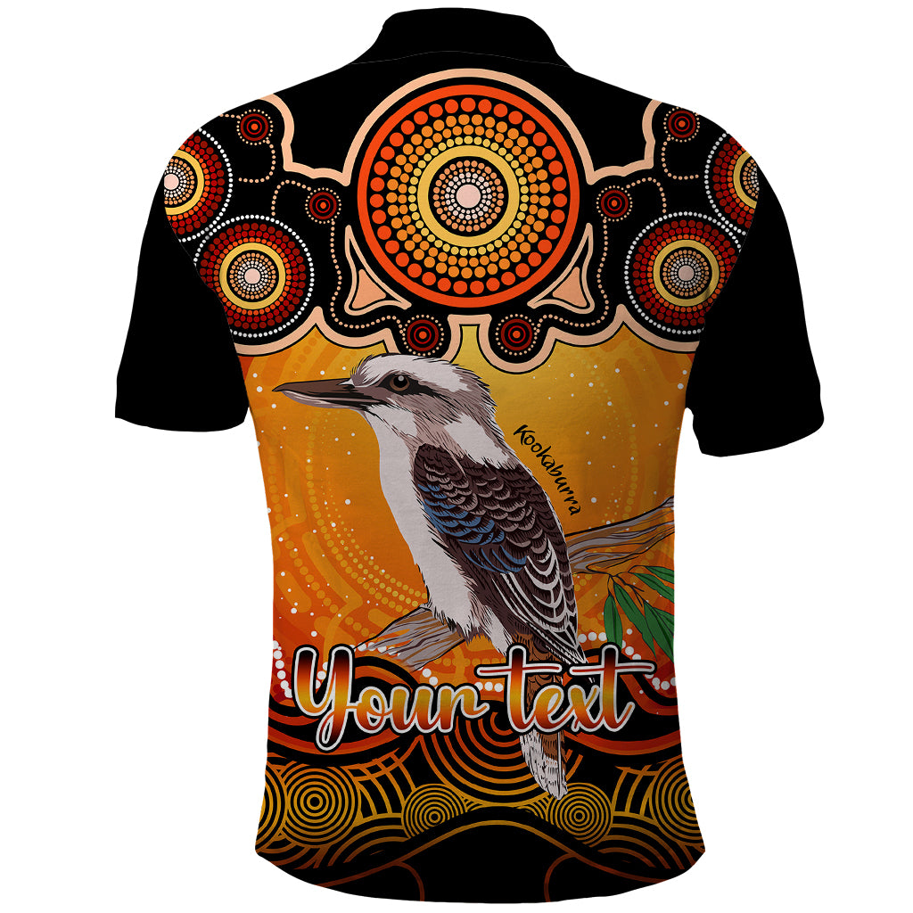 personalised-australia-sagittarius-kookaburra-zodiac-polo-shirt-auz-astrology-aboriginal-red