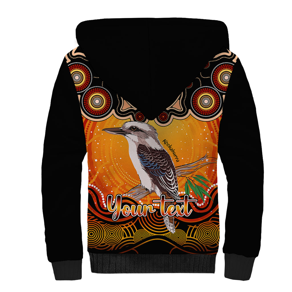 personalised-australia-sagittarius-kookaburra-zodiac-sherpa-hoodie-auz-astrology-aboriginal-red