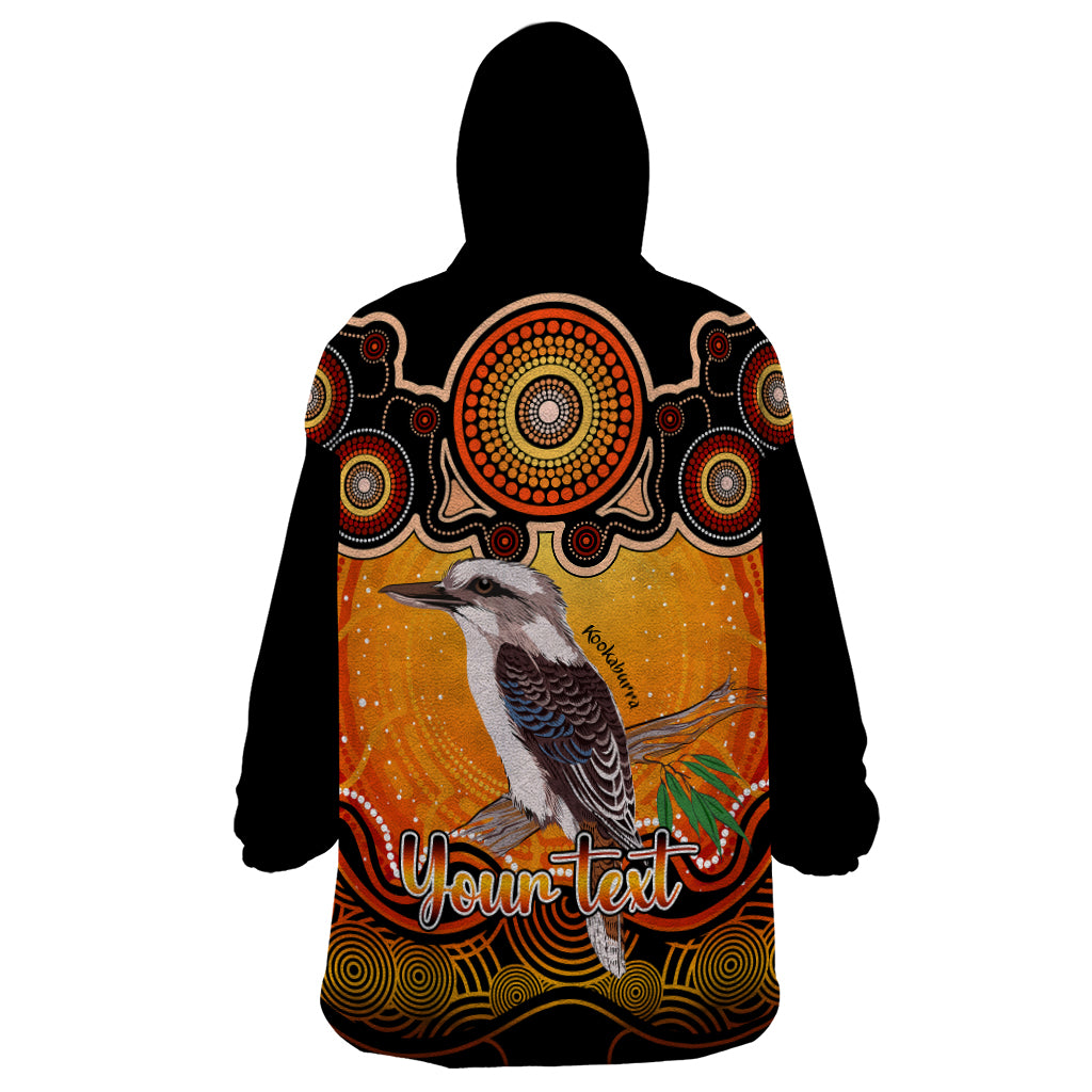 personalised-australia-sagittarius-kookaburra-zodiac-wearable-blanket-hoodie-auz-astrology-aboriginal-red