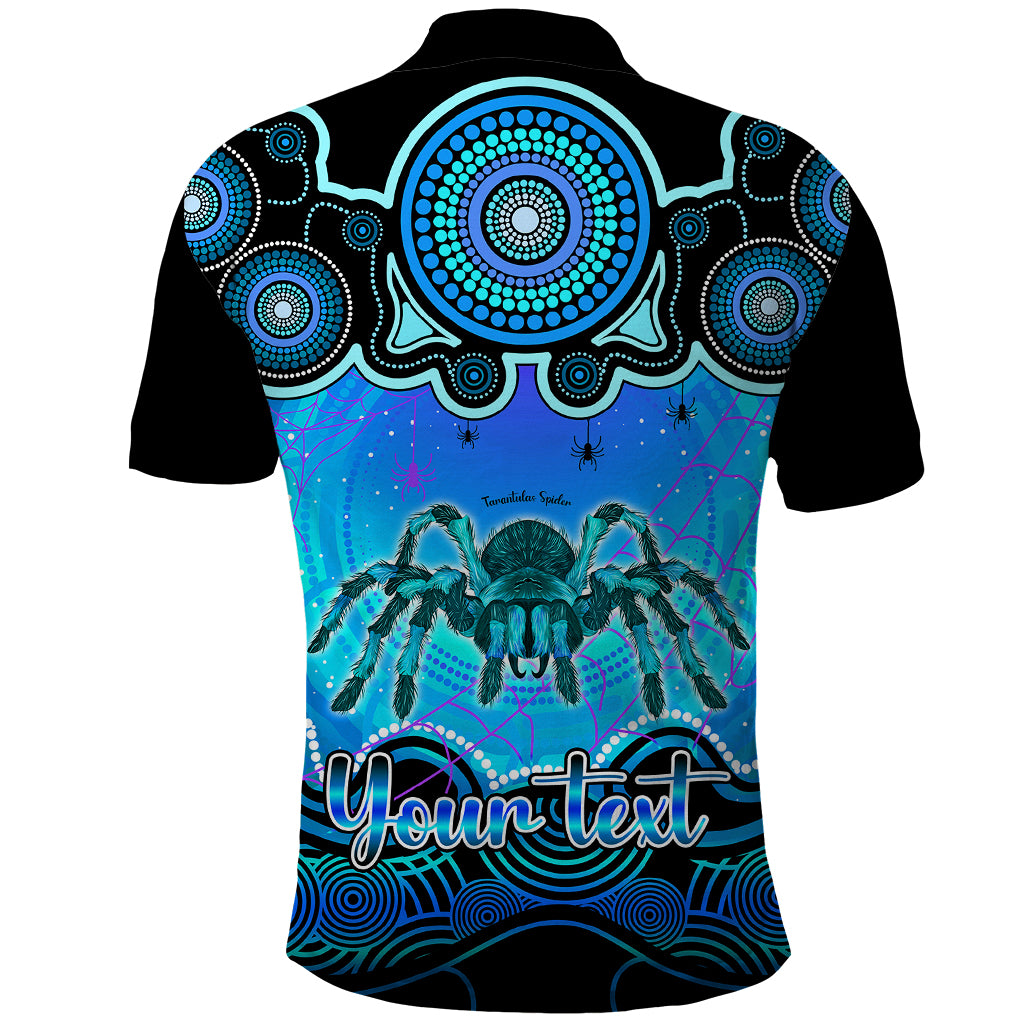 personalised-australia-scorpio-tarantulas-spider-zodiac-polo-shirt-auz-astrology-aboriginal-aqua