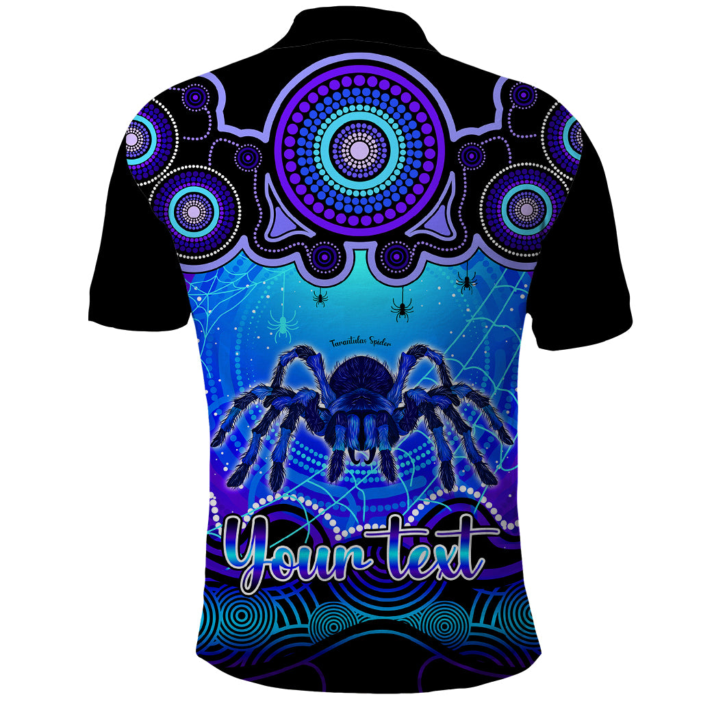 personalised-australia-scorpio-tarantulas-spider-zodiac-polo-shirt-auz-astrology-aboriginal-blue