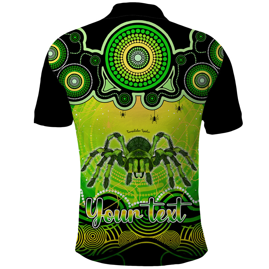 personalised-australia-scorpio-tarantulas-spider-zodiac-polo-shirt-auz-astrology-aboriginal-green