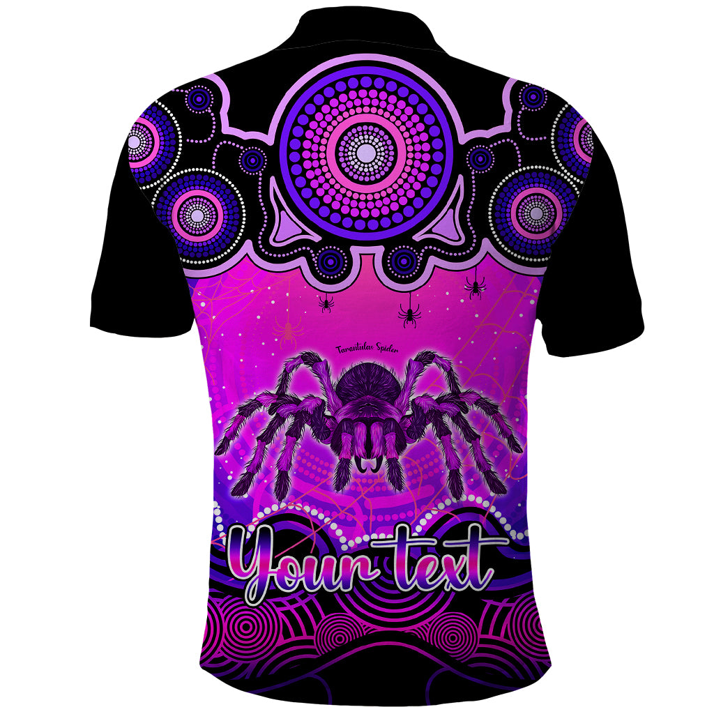 personalised-australia-scorpio-tarantulas-spider-zodiac-polo-shirt-auz-astrology-aboriginal-magenta