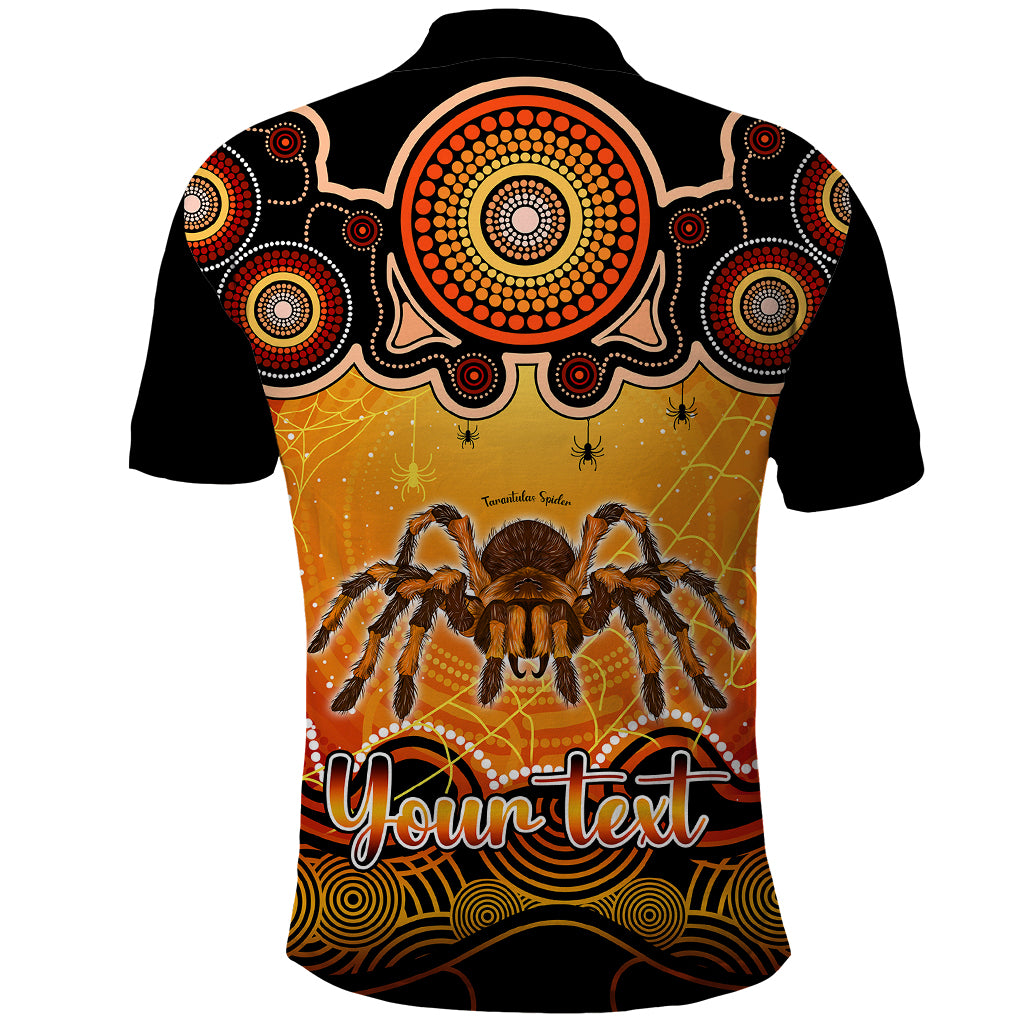 personalised-australia-scorpio-tarantulas-spider-zodiac-polo-shirt-auz-astrology-aboriginal-red