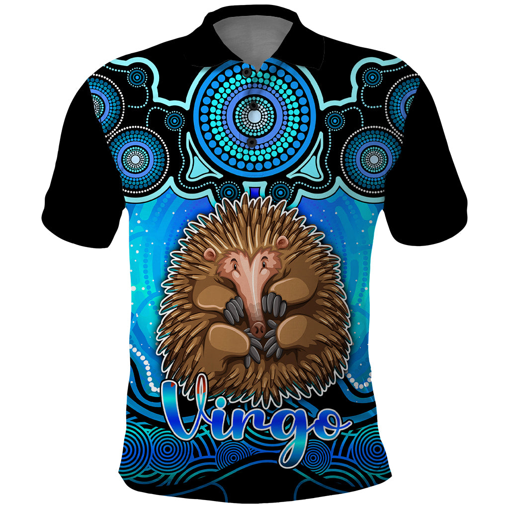 personalised-australia-virgo-echidna-zodiac-polo-shirt-auz-astrology-aboriginal-aqua