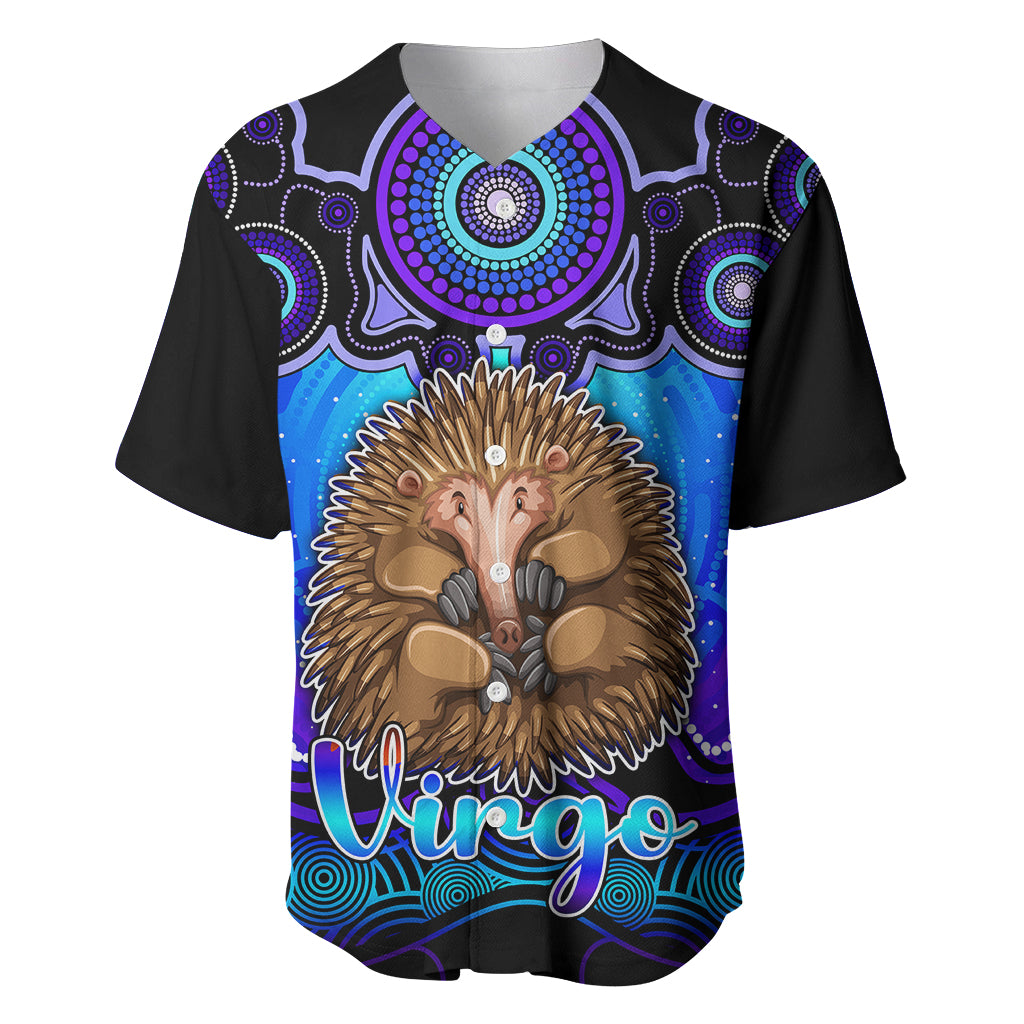 personalised-australia-virgo-echidna-zodiac-baseball-jersey-auz-astrology-aboriginal-blue