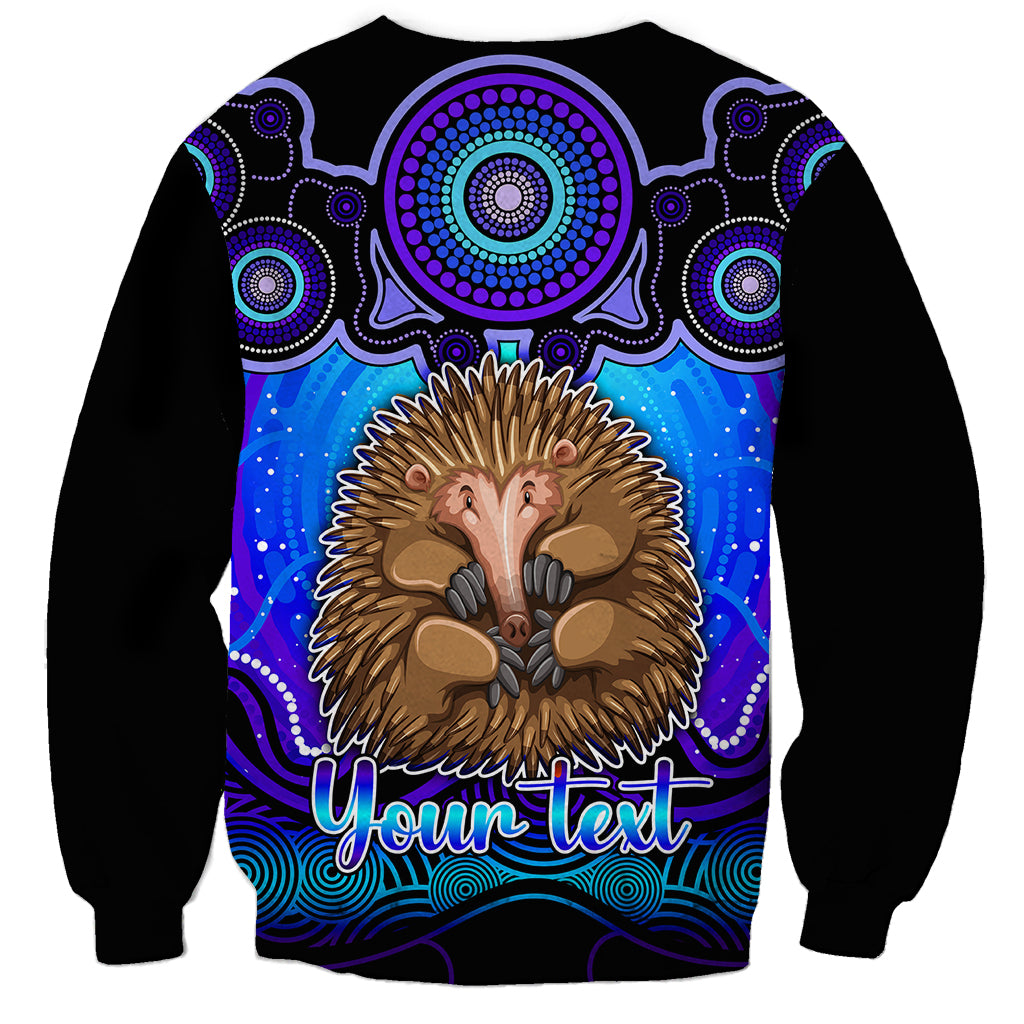 personalised-australia-virgo-echidna-zodiac-sweatshirt-auz-astrology-aboriginal-blue