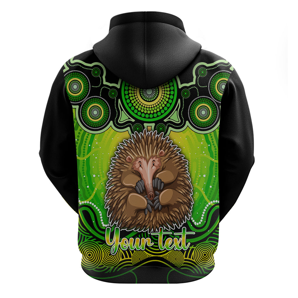 personalised-australia-virgo-echidna-zodiac-hoodie-auz-astrology-aboriginal-green