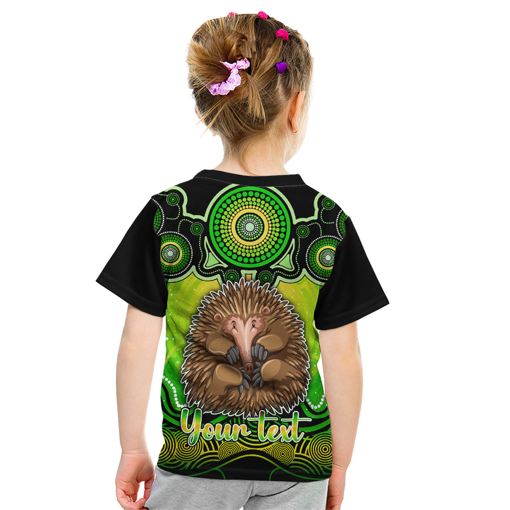 personalised-australia-virgo-echidna-zodiac-kid-t-shirt-auz-astrology-aboriginal-green