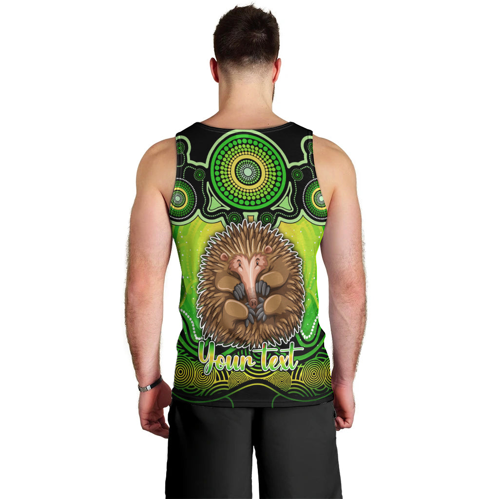 personalised-australia-virgo-echidna-zodiac-men-tank-top-auz-astrology-aboriginal-green