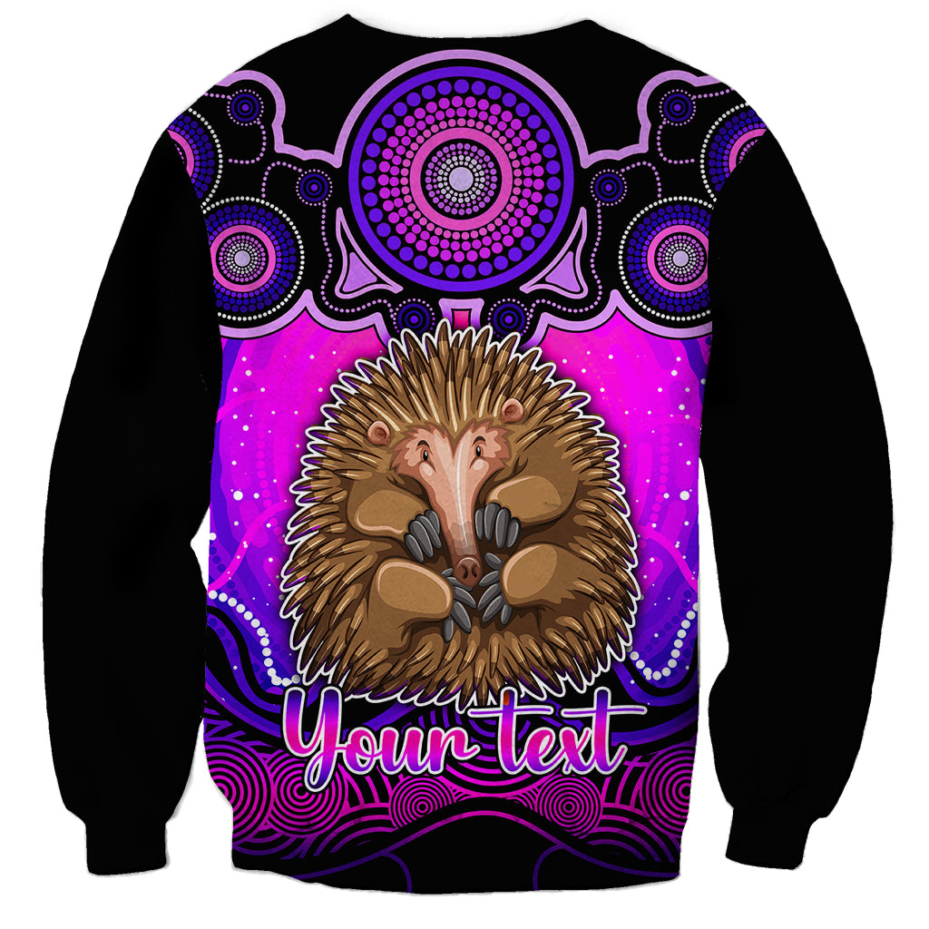 personalised-australia-virgo-echidna-zodiac-sweatshirt-auz-astrology-aboriginal-magenta