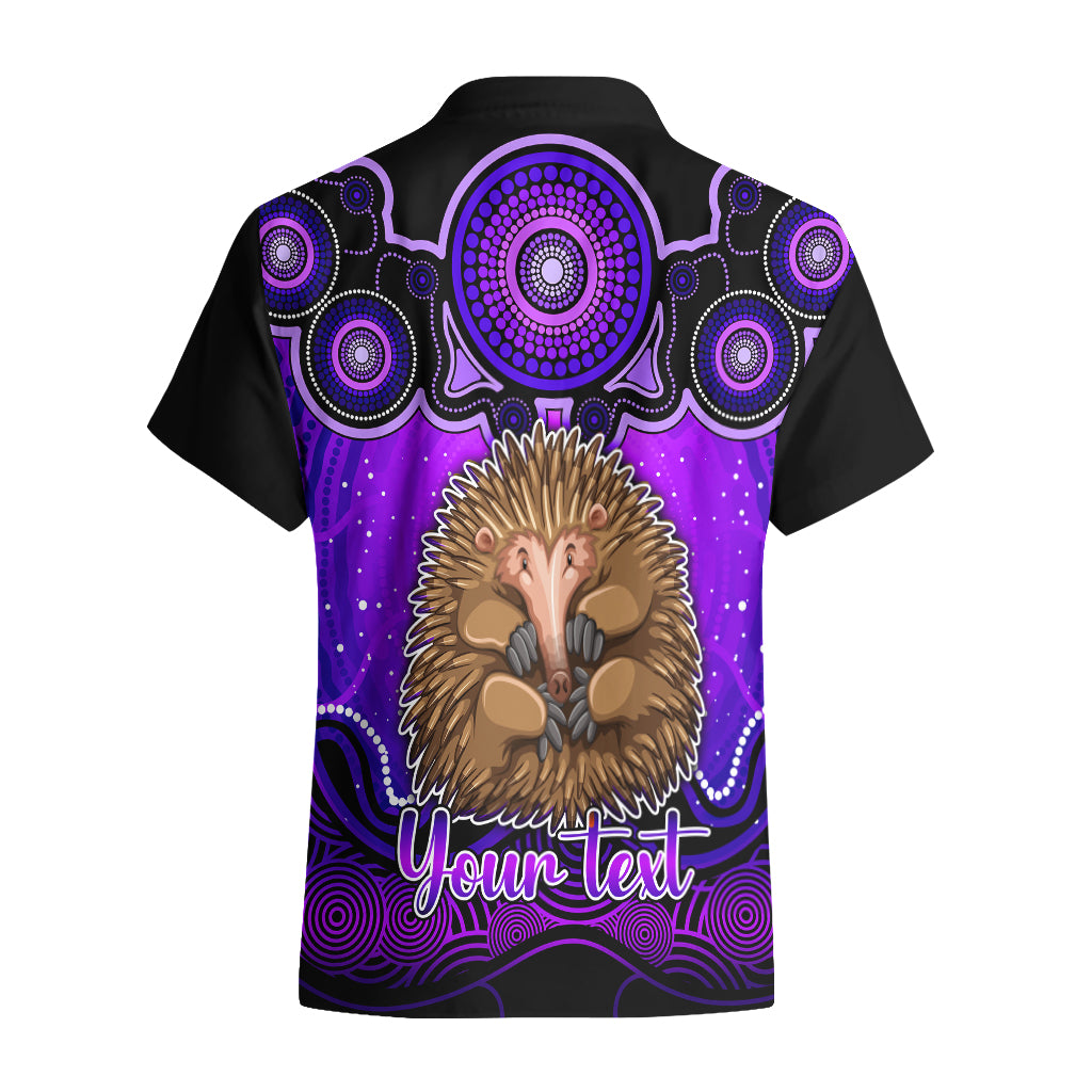 personalised-australia-virgo-echidna-zodiac-hawaiian-shirt-auz-astrology-aboriginal-purple