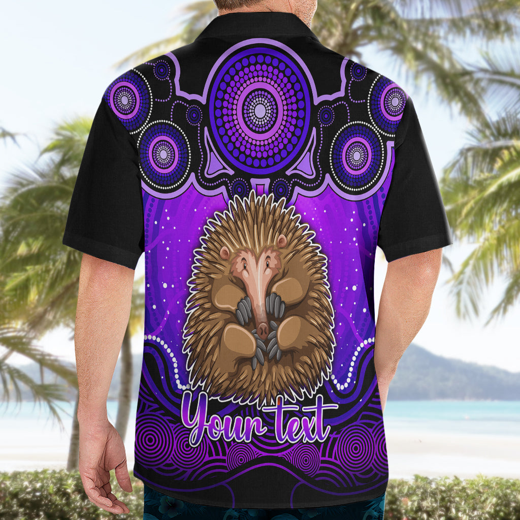 personalised-australia-virgo-echidna-zodiac-hawaiian-shirt-auz-astrology-aboriginal-purple