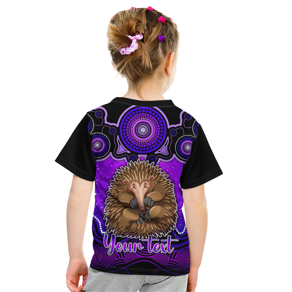 personalised-australia-virgo-echidna-zodiac-kid-t-shirt-auz-astrology-aboriginal-purple